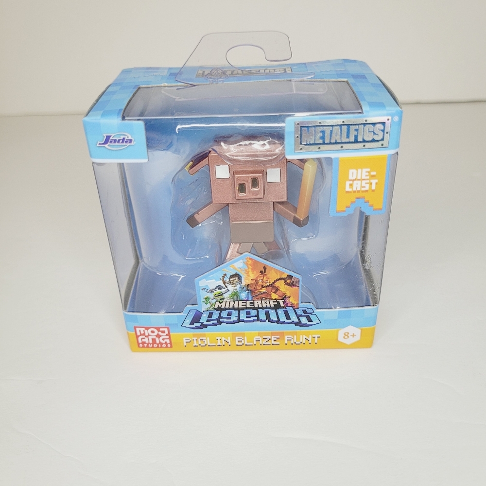 JADA METALFIGS MINECRAFT LEGENDS Die-Cast 2.5” Figure Piglin Blaze Runt
